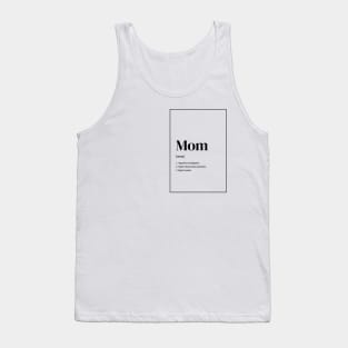 Mom Definition Superhero Superwoman Tank Top